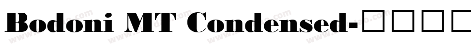 Bodoni MT Condensed字体转换